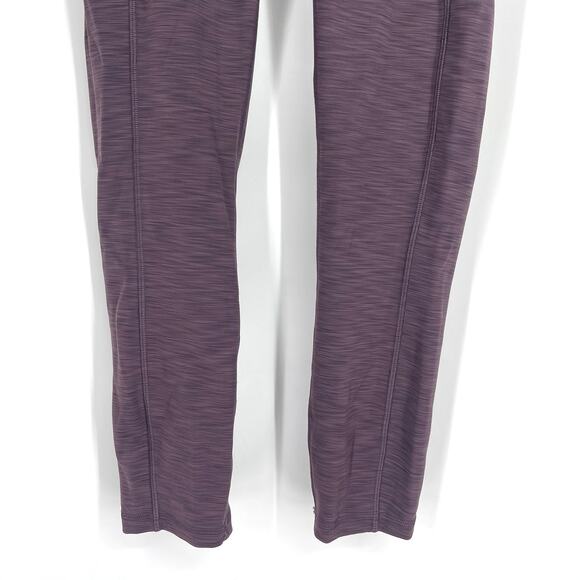Lululemon Invigorate HR Crop 23" Heathered Black Currant Size 4 - Picture 7 of 8